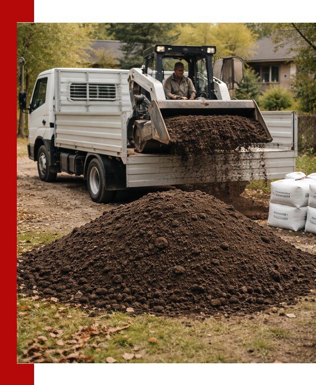 Доставка садовой земли в больших объёмах в Сафонове