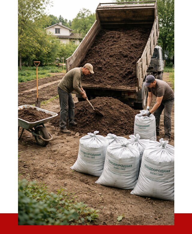 Плодородная смесь в Сафонове от 4304 р./куб с доставкой | ПРОНЕРУДСфн