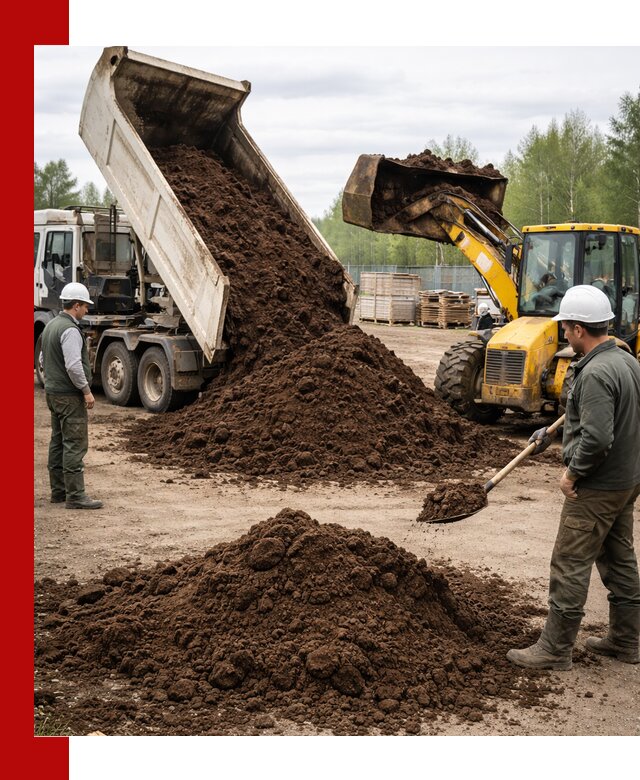 Доставка торфа оптом и в мешках в Сафонове
