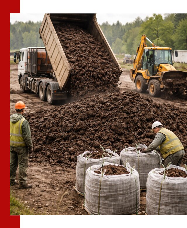 Доставка нейтрального торфа в Сафонове оптом и в розницу
