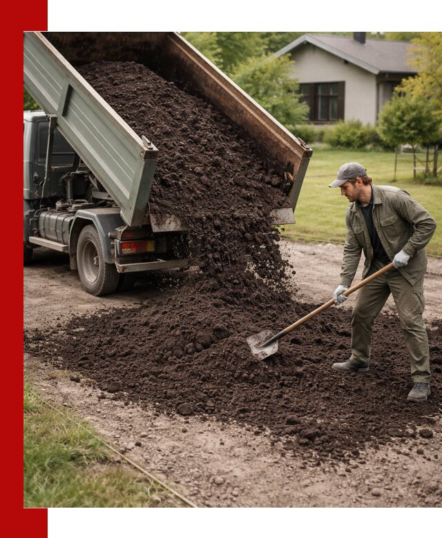 Чернозем для газона с доставкой в Сафонове быстро и качественно