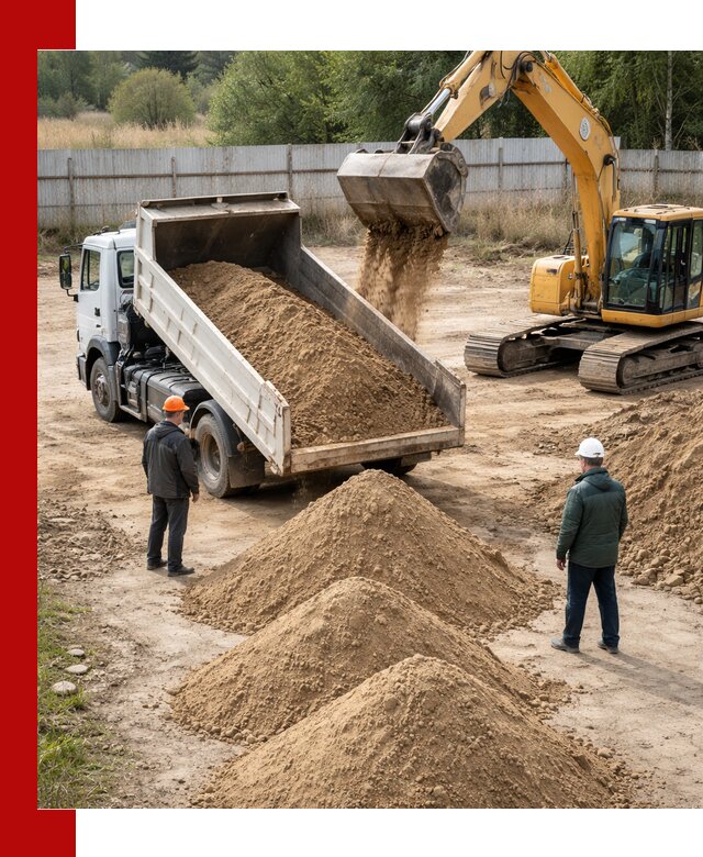 Доставка супеси вагонными и автопартиями в Сафонове