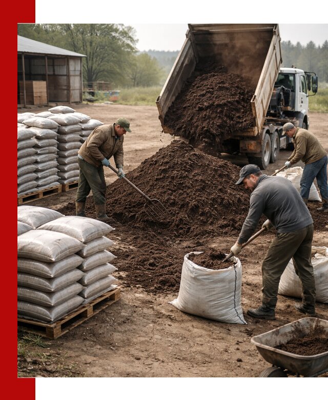 Доставка компоста оптом и в розницу в Сафонове