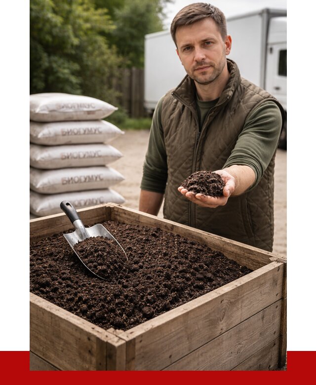 Купить биогумус в Сафонове с доставкой от 8711 р. за куб | ПРОНЕРУДСфн