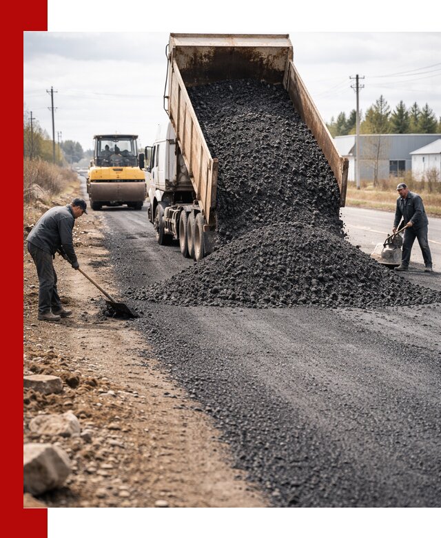 Асфальтовая крошка для дорог в Сафонове — поставка и доставка