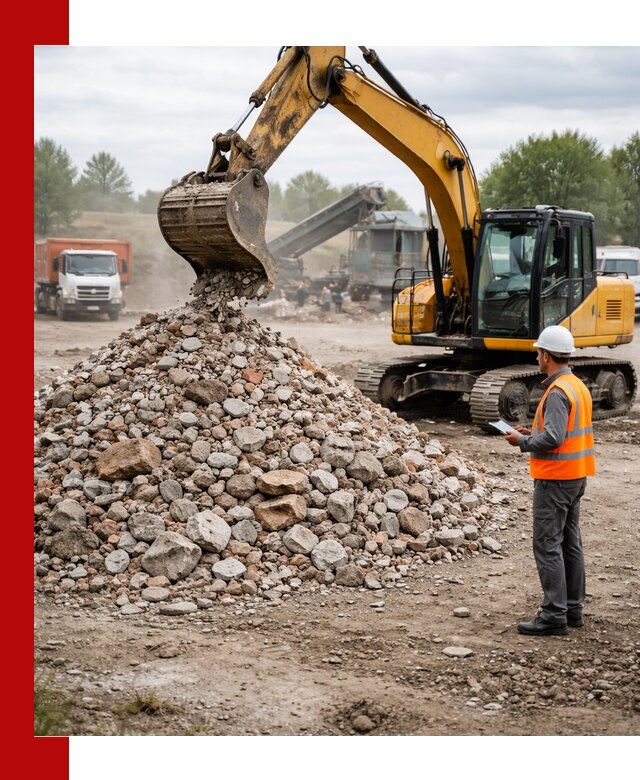Доставка и вывоз строительного боя в Сафонове