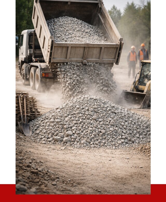 Купить дробленый бетон в Сафонове от 1742 р./куб | ПРОНЕРУДСфн