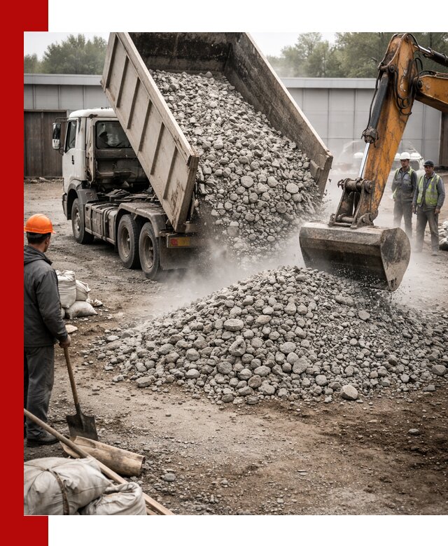 Доставка дробленого бетона в Сафонове оптом и в розницу