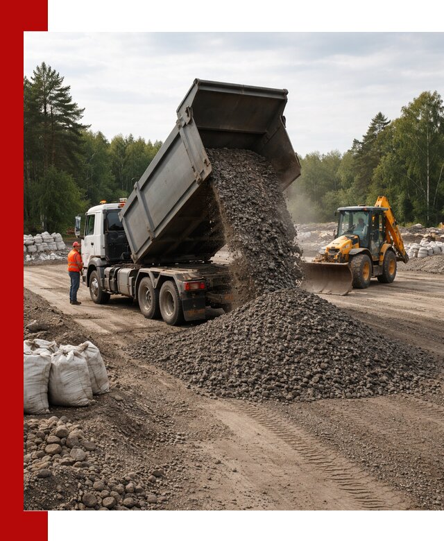 Доставка дробленого асфальта в Сафонове для дорожных работ