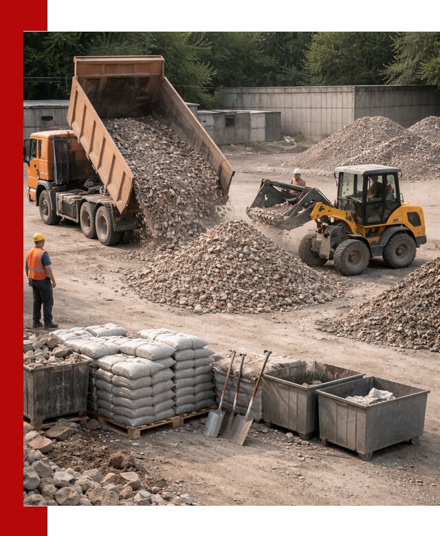 Вторичные материалы для отсыпки в Сафонове — поставка и доставка