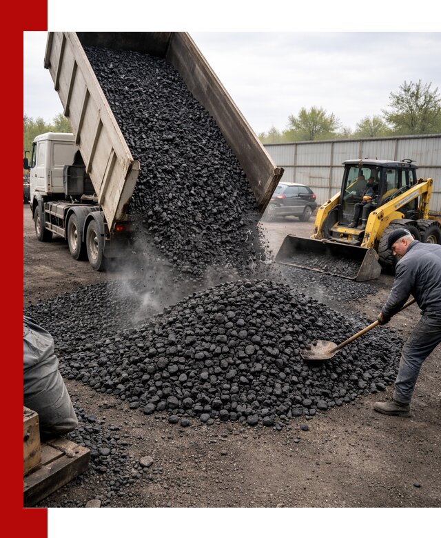 Доставка угля орех в Сафонове оптом и в розницу