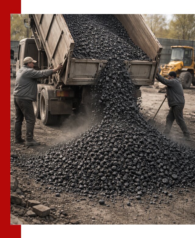 Доставка угля семечка самосвалами в Сафонове