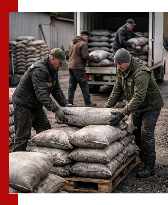 Доставка угля в мешках по выгодным ценам в Сафонове