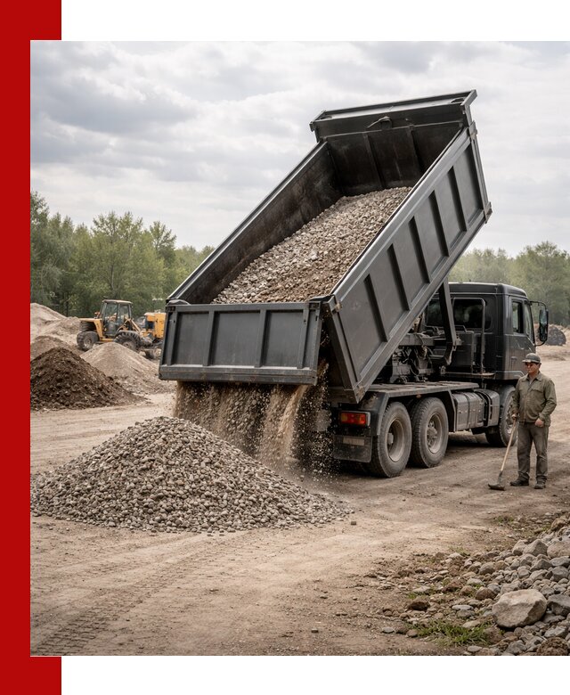 Доставка самосвалом 30 м3 по выгодным ценам в Сафонове