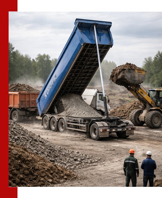 Аренда тонар 40 тонн в Сафонове с доставкой материалов