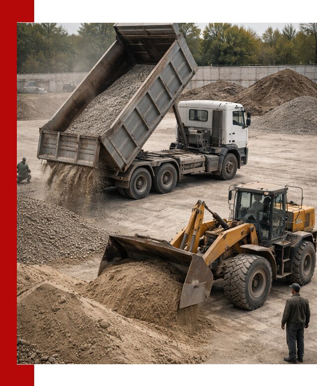 Перевозка сыпучих грузов самосвалами и бортовыми в Сафонове