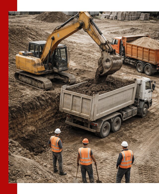 Разработка грунта для строительства и благоустройства в Сафонове