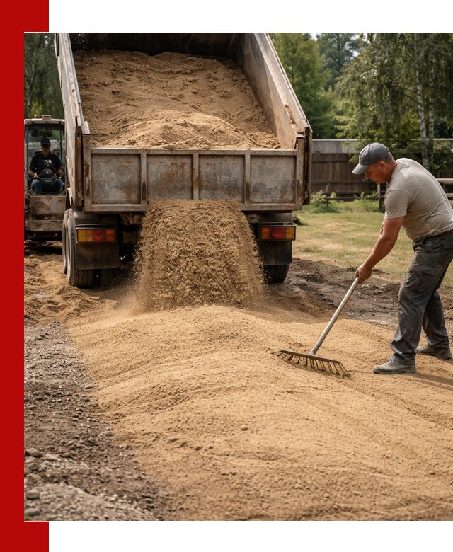Отсыпка участка песком в Сафонове быстро и качественно