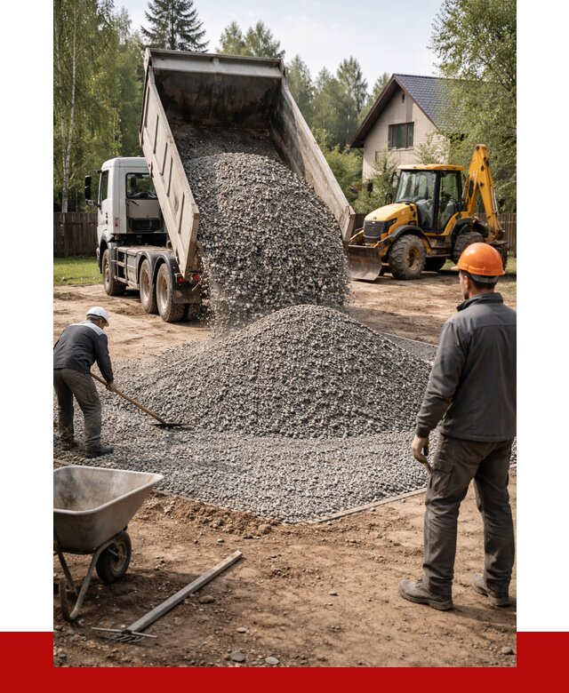 Отсыпка участка щебнем в Сафонове от 6661 р. ПРОНЕРУДСфн