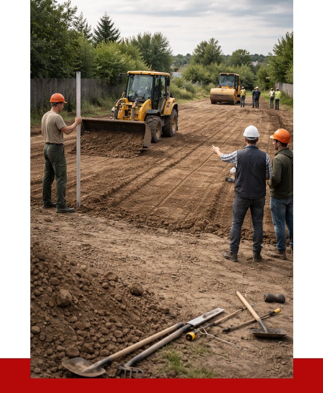 Планировка участка грунтом в Сафонове от 4612 р ПРОНЕРУДСфн