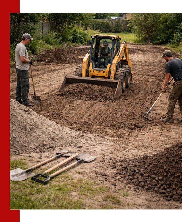 Планировка участка грунтом с вывозом и доставкой в Сафонове