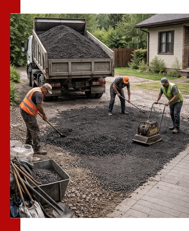 Асфальтовая крошка для двора с доставкой в Сафонове